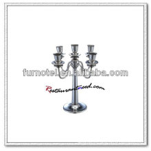 T202 H315mm acero inoxidable 5 cabezas candelabro